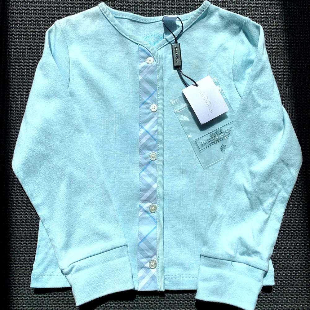 NWT Burberry boys long-sleeved, button-up shirt